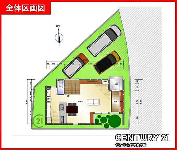駐車場は3台駐車可能です♪(車種によります)