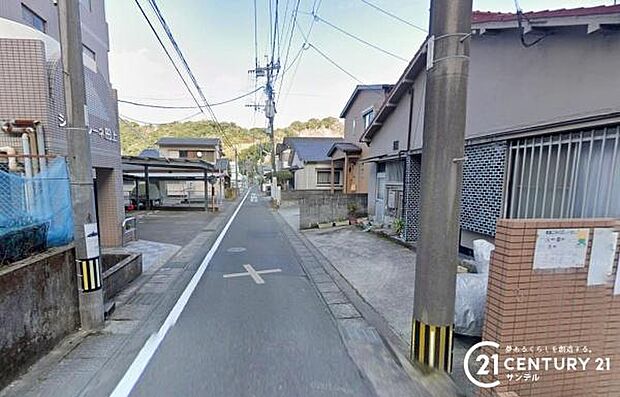前面道路の写真です。