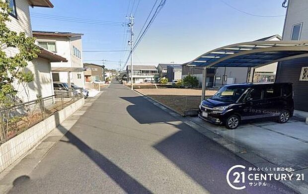 前面道路の写真です。