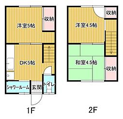 山口アパート 1階3DKの間取り