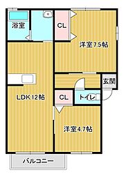 間取図画像 2LDK