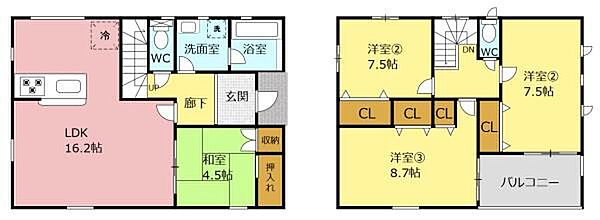 ※図面と現況が異なる場合は現況を優先させていただきます。