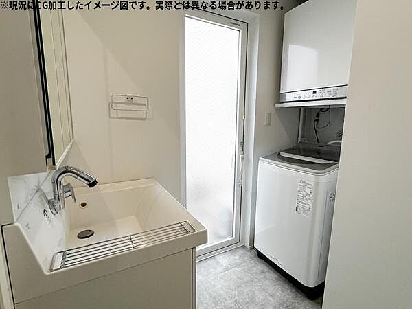 ガス乾燥機の乾太くんがあるので乾燥も楽々♪