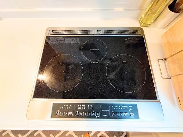 IHコンロで掃除もしやすい