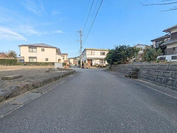 前面道路写真。