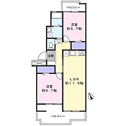 間取図画像 2LDK