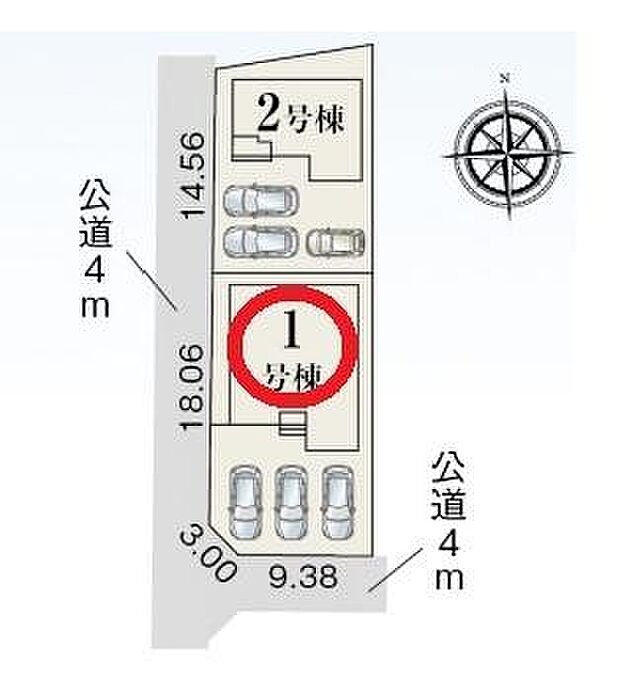 約69坪の敷地！　整形地、角地！小坂井西小学校・小坂井中学校エリア