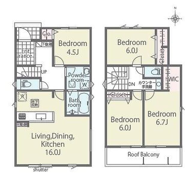 和室のある5LDK、2階建て♪駐車スペース3台!