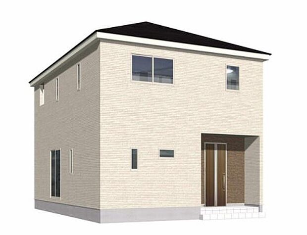 北側の外観イメージパース