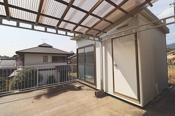 ミニハウス付きのバルコニーです。