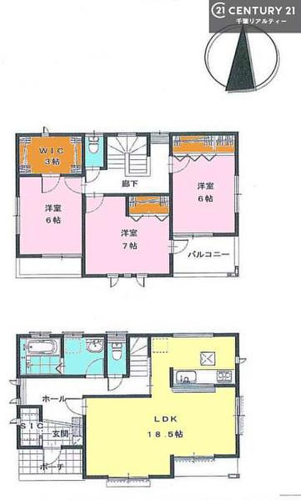 3LDKの魅力的な間取り！LDKはゆったりとした空間で、ご家族との団らん時間が、より一層充実したものになりますね！家族との仲が深まり、自然と笑顔が増えそうです！