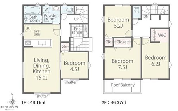 4LDKの魅力的な間取り！LDKはゆったりとした空間で、ご家族との団らん時間が、より一層充実したものになりますね家族との仲が深まり、自然と笑顔が増えそうです！