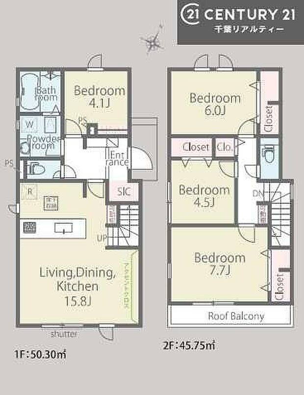4LDKの魅力的な間取り！LDKはゆったりとした空間で、ご家族との団らん時間が、より一層充実したものになりますね。家族との仲が深まり、自然と笑顔が増えます！