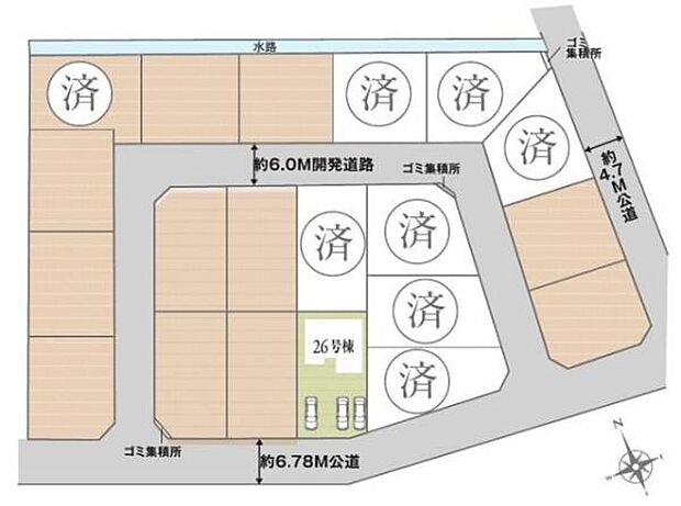 【26号棟】カースペースは3台付き!セカンドカー持ちの方や急な来客時にも安心ですね。