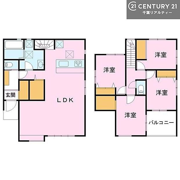 4LDKの魅力的な間取り!LDKはゆったりとした空間で、ご家族との団らん時間が、より一層充実したものになりますね家族との仲が深まり、自然と笑顔が増えそうです!