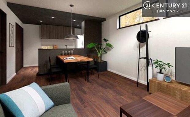 心地良いリビングは家族が自然と集まります。家族団欒の時間が増えそうです。ご家族と、より一層充実した時間を過ごせそうですね。【完成予想図】