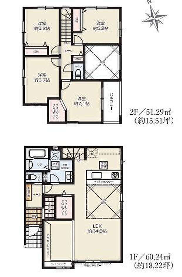 4LDKの魅力的な間取り！LDKはゆったりとした空間で、ご家族との団らん時間が、より一層充実したものになりますね！家族との仲が深まり、自然と笑顔が増えそうです！