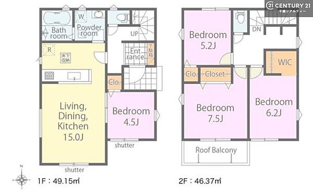 4LDKの魅力的な間取り！LDKはゆったりとした空間で、ご家族との団らん時間が、より一層充実したものになりますね家族との仲が深まり、自然と笑顔が増えそうです！
