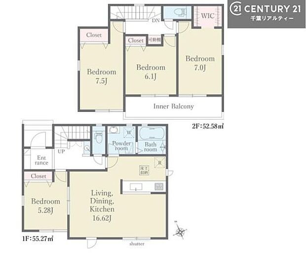 4LDKの魅力的な間取り！LDKはゆったりとした空間で、ご家族との団らん時間が、より一層充実したものになりますね。家族との仲が深まり、自然と笑顔が増えます！