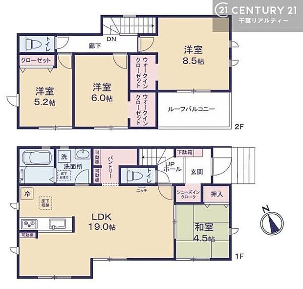 4LDKの魅力的な間取り！LDKはゆったりとした空間で、ご家族との団らん時間が、より一層充実したものになりますね家族との仲が深まり、自然と笑顔が増えそうです！