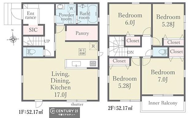 4LDKの魅力的な間取り!LDKはゆったりとした空間で、ご家族との団らん時間が、より一層充実したものになりますね。家族との仲が深まり、自然と笑顔が増えます!