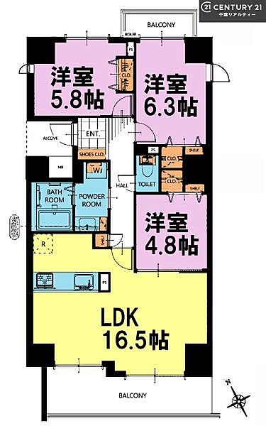 3LDKの魅力的な間取り！LDKはゆったりとした空間で、ご家族との団らん時間が、より一層充実したものになりますね家族との仲が深まり、自然と笑顔が増えそうです！