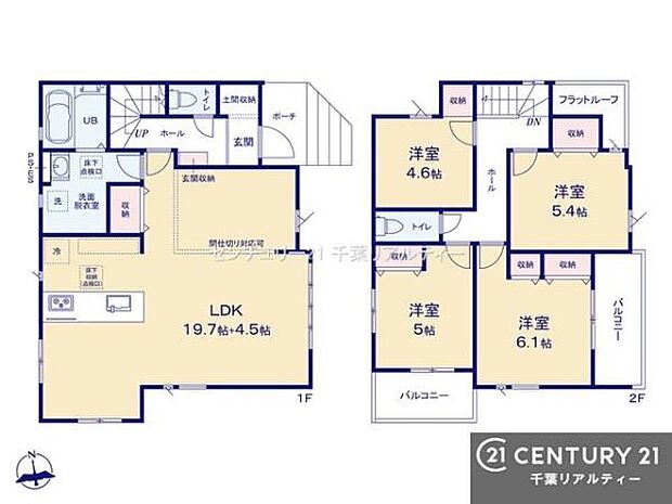 4LDKの魅力的な間取り!LDKはゆったりとした空間で、ご家族との団らん時間が、より一層充実したものになりますね。家族との仲が深まり、自然と笑顔が増えます!