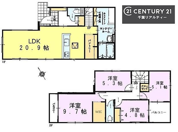 4LDKの魅力的な間取り!LDKはゆったりとした空間で、ご家族との団らん時間が、より一層充実したものになりますね。家族との仲が深まり、自然と笑顔が増えます!