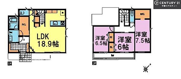 3LDKの魅力的な間取り!LDKはゆったりとした空間で、ご家族との団らん時間が、より一層充実したものになりますね!家族との仲が深まり、自然と笑顔が増えそうです!