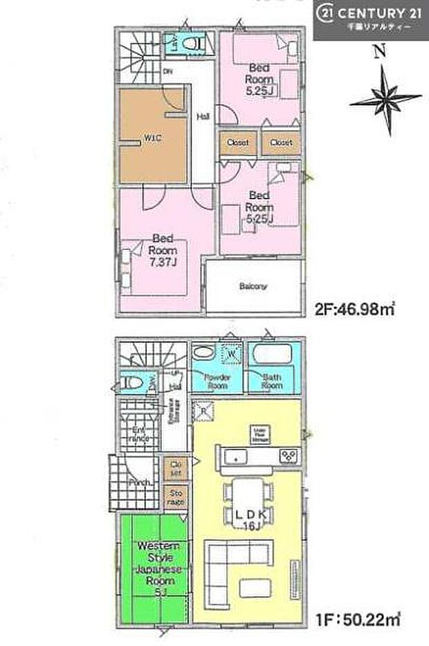 4LDKの魅力的な間取り!LDKはゆったりとした空間で、ご家族との団らん時間が、より一層充実したものになりますね。家族との仲が深まり、自然と笑顔が増えます!