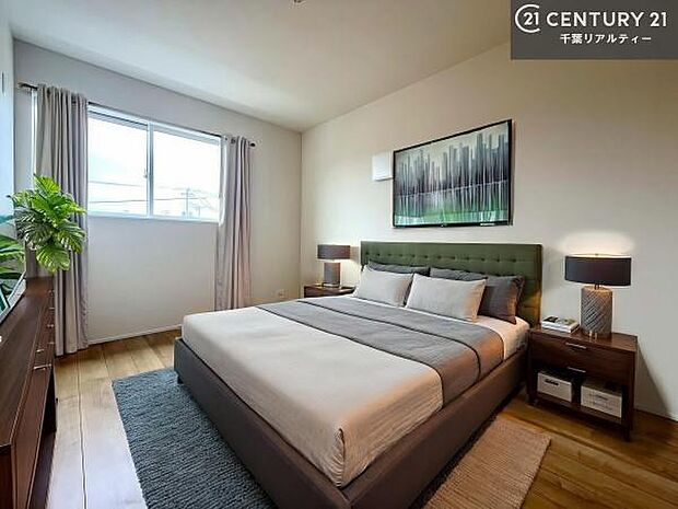 【同仕様写真】洋室は子供部屋や寝室、色々と用途多彩に利用できますね。収納力もたっぷりなので、広々気持ちよく過ごすことができます。【家具はCGパースです】