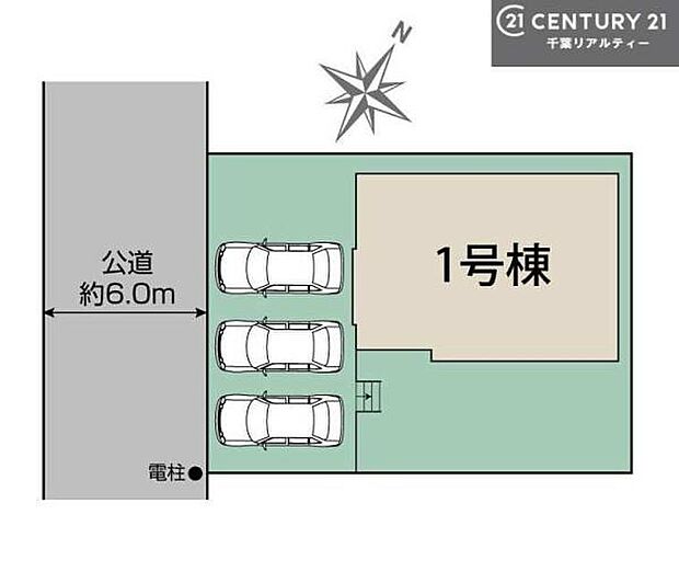 カースペースは3台付き(車種による)!セカンドカー持ちの方や急な来客時にも安心ですね。