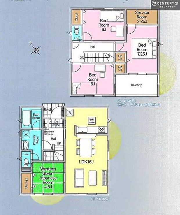 4SLDKのゆとりある間取りは、家族それぞれの居場所を確保しつつ、LDKを中心にした動線で団らんの時間も豊かに。全室収納完備で住空間をすっきり保てる設計です。