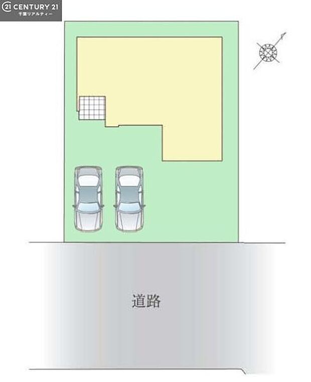 カースペースは2台付き!セカンドカー持ちの方や急な来客時にも安心ですね。