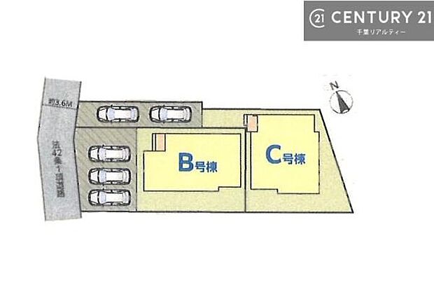 【C号棟】カースペース2台付きでマイカーをお持ちのご家庭でも安心。物件探しのご条件・ご要望・ご質問など、何なりと弊社スタッフまでお申し付けください！