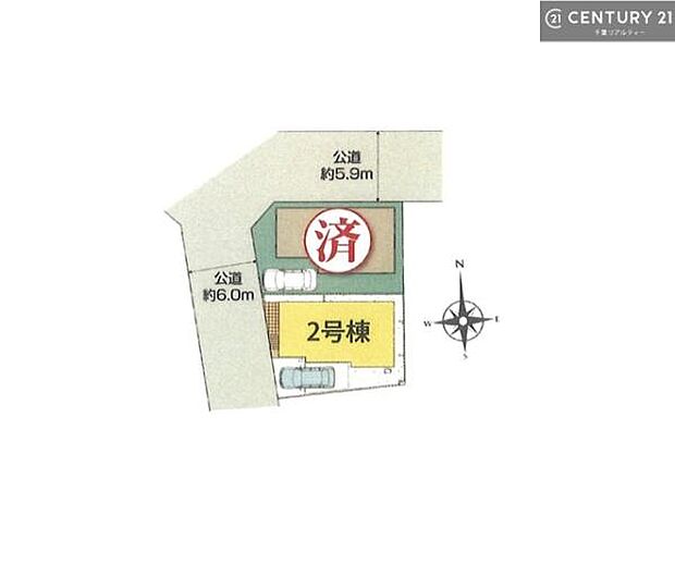 【2号棟】カースペース付きでマイカーをお持ちのご家庭でも安心。物件探しのご条件・ご要望・ご質問など、何なりと弊社スタッフまでお申し付けください!