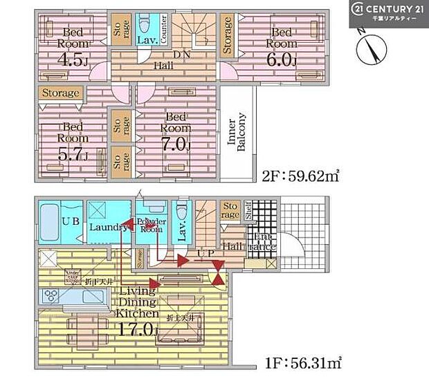 4LDKの魅力的な間取り!LDKはゆったりとした空間で、ご家族との団らん時間が、より一層充実したものになりますね家族との仲が深まり、自然と笑顔が増えそうです!