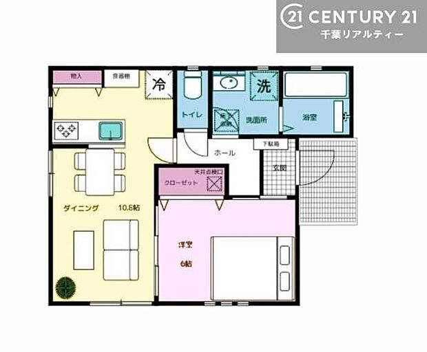 ワンフロアで生活が完結する人気の平屋住宅。家事動線もスムーズで、ゆったりとした暮らしを楽しめる1LDKです！