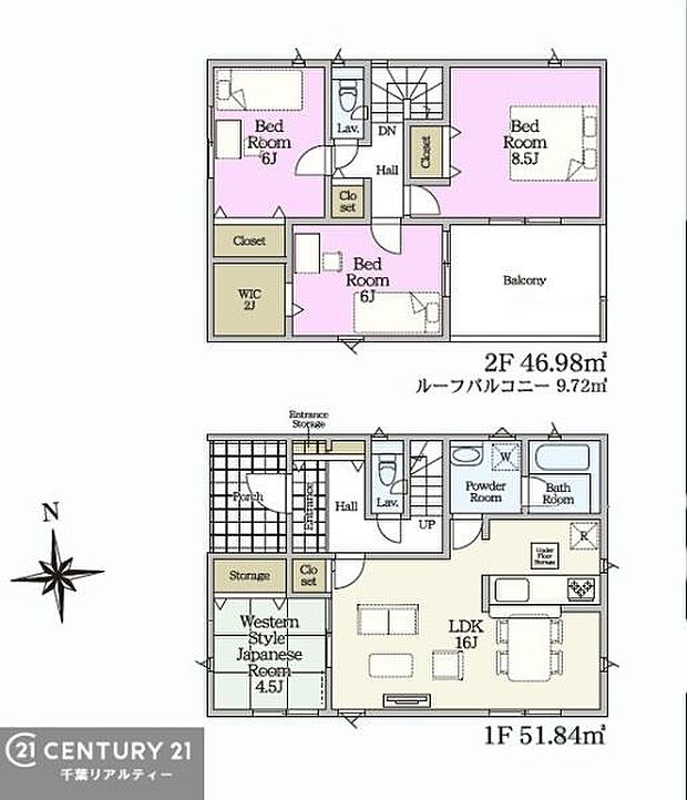 4LDKの魅力的な間取り!LDKはゆったりとした空間で、ご家族との団らん時間が、より一層充実したものになりますね。家族との仲が深まり、自然と笑顔が増えます!