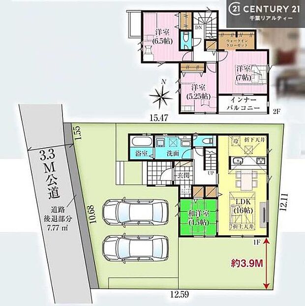 4LDKの魅力的な間取り！LDKはゆったりとした空間で、ご家族との団らん時間が、より一層充実したものになりますね家族との仲が深まり、自然と笑顔が増えそうです！