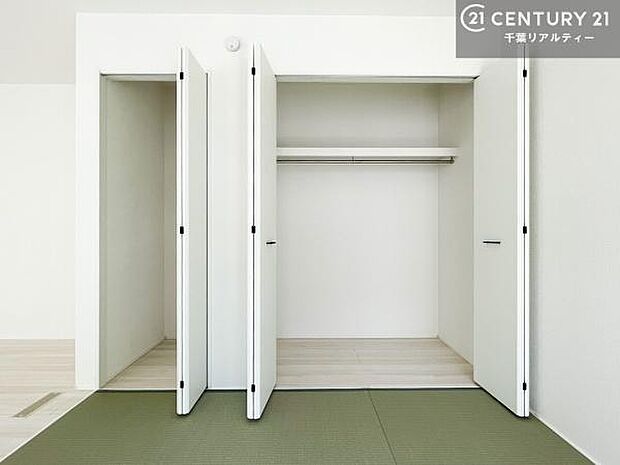収納もあり!和室の使い方は無限大!家事・お昼寝スペース、ゲストルーム等いろいろな用途で活躍しますね!