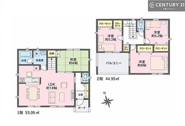 4LDKの魅力的な間取り!LDKはゆったりとした空間で、ご家族との団らん時間が、より一層充実したものになりますね家族との仲が深まり、自然と笑顔が増えそうです!