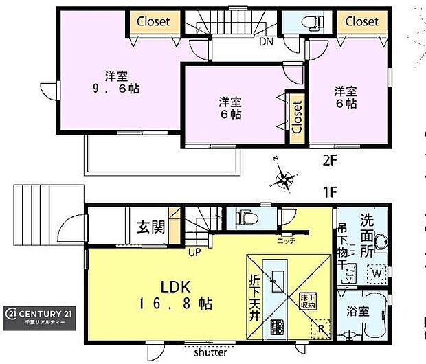 3LDKの魅力的な間取り!LDKはゆったりとした空間で、ご家族との団らん時間が、より一層充実したものになりますね家族との仲が深まり、自然と笑顔が増えそうです!