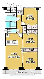 間取図画像 3LDK