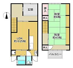 近鉄大阪線 布施駅 徒歩9分 2LDKの間取り