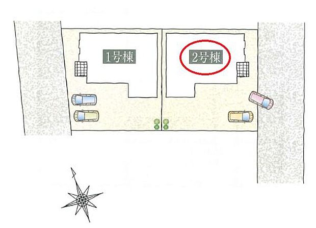 【2号棟】駐車2台可能!