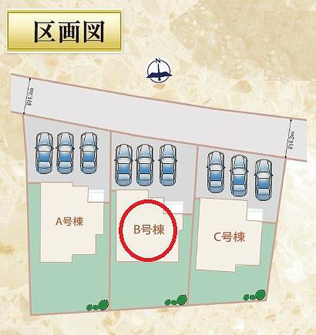 並列駐車3台可能◎