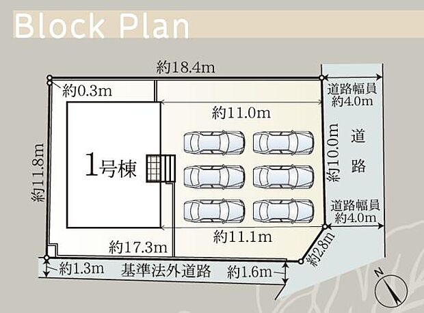 駐車6台以上可能です。（車種による）