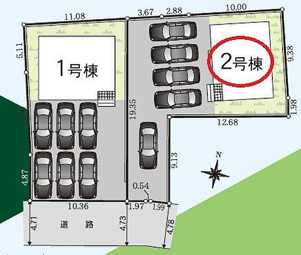 駐車スペース5台!