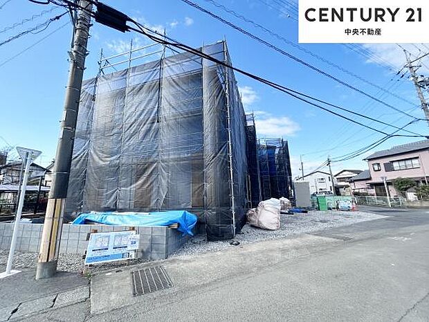 【2号棟】現在の建築状況、上棟しました♪(2026.2.26撮影)